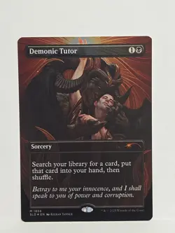 Demonic Tutor | Foil | Secret Lair | 1856 | Magic The Gathering | Near Mint - Image 1