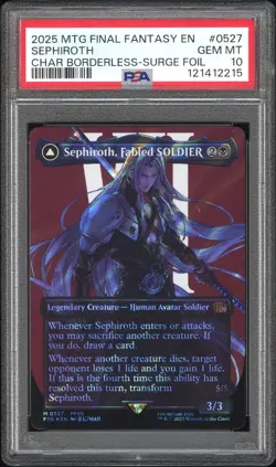2025 #0527 SEPHIROTH, FABLED SOLDIER/SEPHIROTH, ONE-WINGED ANGEL PSA 10 - Image 1