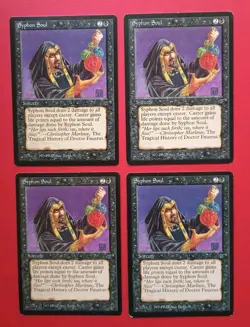 Magic the Gathering MTG Legends SYPHON SOUL X 4 LP/EX C 1994 Nice!! - Image 1