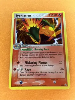 Typhlosion Rare Cosmos Holo Pokemon Card - 034 Black Star Promo 2006 - LP+ - Image 1