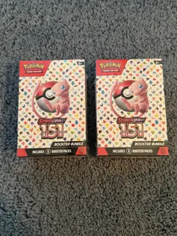 LOT OF 2 - Pokemon TCG Scarlet & Violet 151 Sealed Booster Bundle - Image 1