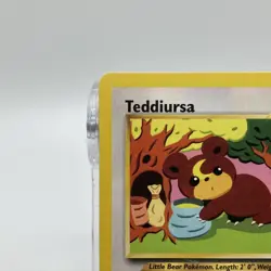 Teddiursa Non-Holographic Common 65/75 Pokemon TCG Neo Discovery MP - Image 2