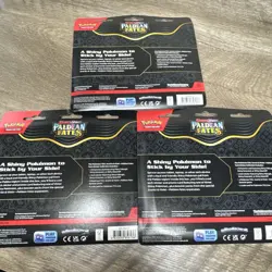 Pokemon Paldean Fates Tech Sticker Collection SET of 3 NEW 1 Of Each Artwork - Image 5