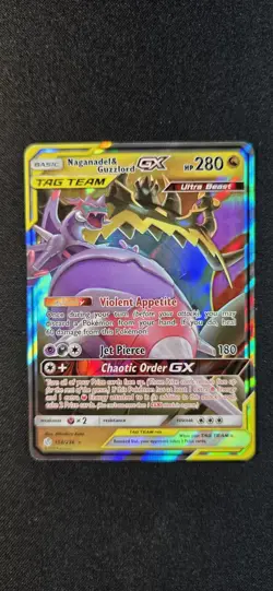 Pokemon TCG Naganadel & Guzlord GX Tag Team 158/236 Cosmic Eclipse - Image 1