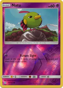 x4 Natu - 78/236 - Common - Reverse Holo Pokemon SM12 Cosmic Eclipse M/NM Englis - Image 1