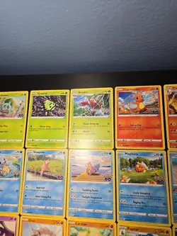 Pokemon Go TCG Set Partially Complete Uncommon Common Bulbasaur Charmander 078 - Image 4