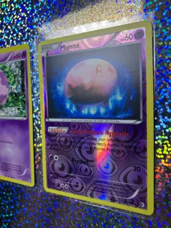 Pokemon Munna: Confetti Holo 7/12; Boundaries Crossed Reverse Holo 68/149 - Image 3
