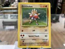 1999 Pokemon Base Set Hitmonchan Holo Rare 007/102 - Free Shipping! 🔥 - Image 1