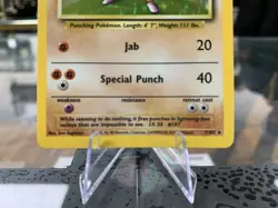 1999 Pokemon Base Set Hitmonchan Holo Rare 007/102 - Free Shipping! 🔥 - Image 4