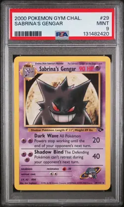 2000 POKEMON GYM CHALLENGE SABRINA'S GENGAR RARE 29/132 PSA 9 MINT - Image 1