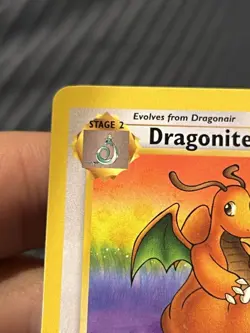 Pokemon Card Fossil Set Dragonite 19/62 Non Holo WOTC LP - Image 2
