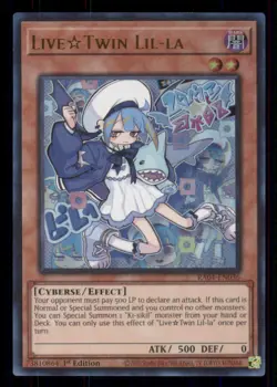 Yugioh Live Twin Lil-la (UR) #RA04-EN036 Quarter Century Stampede Ultra Rare NM - Image 1