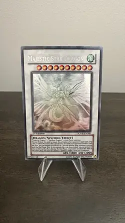 Yu-Gi-Oh! Majestic Star Dragon SOVR-EN040 1st Edition Ghost Rare Card LP/EXC - Image 1