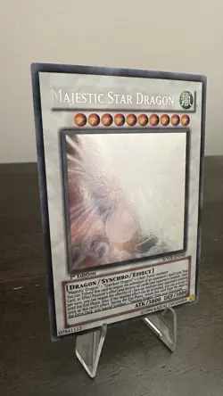 Yu-Gi-Oh! Majestic Star Dragon SOVR-EN040 1st Edition Ghost Rare Card LP/EXC - Image 2