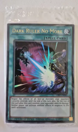 YuGiOh Dark Ruler No More Ultra Rare LART-EN063 Lost Art Promo Sealed - Image 1