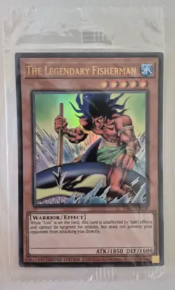 YuGiOh The Legenedary Fisherman LART-EN020 Ultra Rare Sealed Lost Art Promo - Image 1