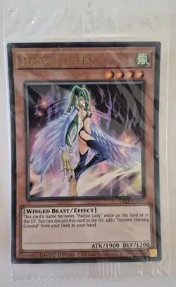 YuGiOh Harpie Queen LART-EN021 Ultra Rare Lost Art Promo Sealed - Image 1