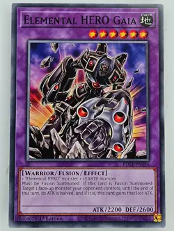 Yu Gi Oh - BLC1-EN154 Elemental Hero Gaia - Common/Short Run - Image 1
