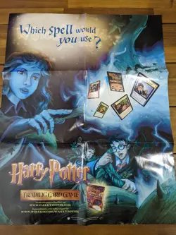 Harry Potter Trading Card Game Wizards Of The Coast Retailer Poster 22" X 27 3/4 - Image 1