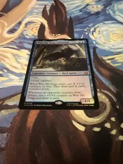 MTG Avatar Wan Shi Tong, Librarian TLA 0078 Foil Mythic NM - Image 2