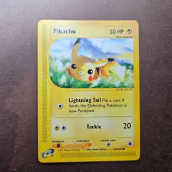 Pikachu 124/165 Pokemon Expedition Base Set Card - LP - Image 1