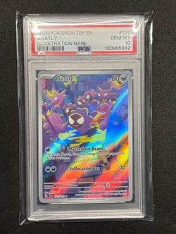 PSA 10 GEM Gastly (177/162) Temporal Forces S&V Illustration Rare Pokemon Card - Image 1