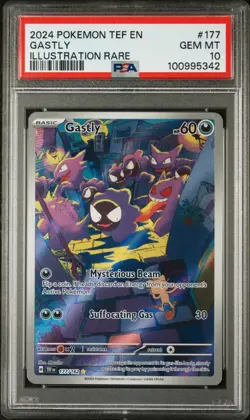 PSA 10 GEM Gastly (177/162) Temporal Forces S&V Illustration Rare Pokemon Card - Image 3
