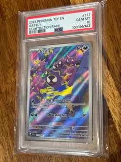 PSA 10 GEM Gastly (177/162) Temporal Forces S&V Illustration Rare Pokemon Card - Image 5