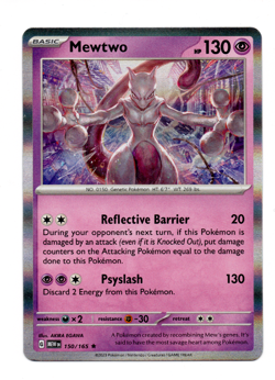 Mewtwo - Holo Foil Rare Pokemon Card - Mint Condition PSA 8+ - Image 1