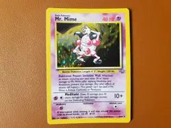 Mr. Mime Jungle 6/64 *NM* Pokemon TCG Card Holo Rare WOTC Vintage 1999 - Image 1