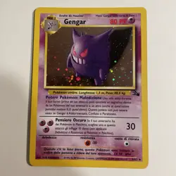 Pokemon Italian unlimited edition Gengar Fossil set (card number 5/62) - Image 1