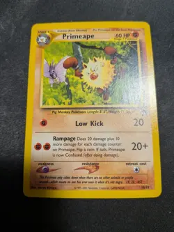 Pokemon Card PROMO Primeape 18/18 Southern Islands WotC Vintage 2001 - Image 1