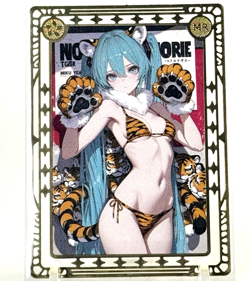 Goddess Story: Hatsune Miku Non Serial Metal Anime Waifu CCG Trading Card - Image 1