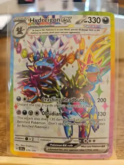 Pokemon TCG Hydreigon EX Tera Surging Sparks Ultra Rare Card 223/191 - Image 1