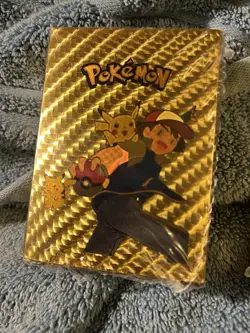 Pokemon Gold Trading Card Deck (3) Packs 55 Cards Each Pack Fan Art New Sealed - Image 2