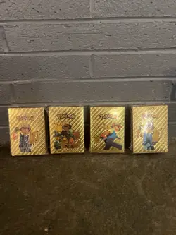 Four Packs Of Pokemon Gold Foil Card Decks New Sealed. - Image 2