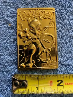 Pokemon 23K Gold Plated Mewtwo Trading Card - Image 2