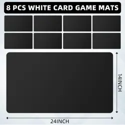 8 Pieces Card Game Mats 14 X 24 Inch Sublimation Blanks Playmat for Trading Card - Image 2