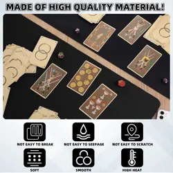 8 Pieces Card Game Mats 14 X 24 Inch Sublimation Blanks Playmat for Trading Card - Image 4