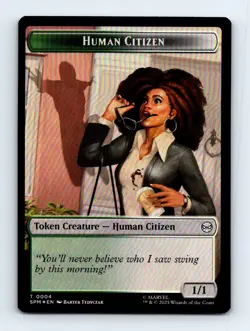 #4 / 1 2025 Marvel's Spider-Man Human Citizen / Copy Token FOIL - Image 1