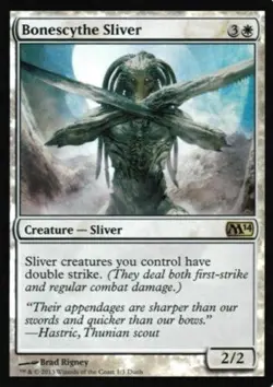 Bonescythe Sliver - Duels of the Planeswalkers 2014 XBOX Promo NM, English MTG U - Image 1