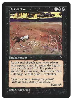 MTG Desolation Visions - Black Enchantment - Image 1