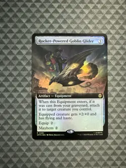MTG Rocket-Powered Goblin Glider #0281 Foil Ext. Rare Marvel’s Spider-Man (SPM) - Image 1