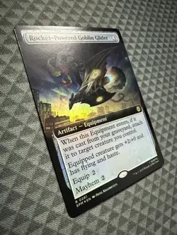 MTG Rocket-Powered Goblin Glider #0281 Foil Ext. Rare Marvel’s Spider-Man (SPM) - Image 2