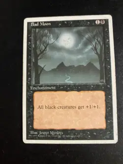 MTG - MP - Bad Moon - 4th Edition - Image 1