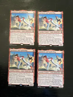 Spinneret and Spiderling X4X NM/M Marvel’s Spider-Man SPM Magic Gathering MTG - Image 1