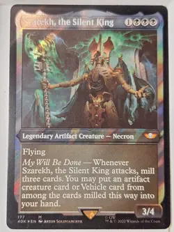 Szarekh, the Silent King - Foil Thick Stock - Comm 40K -Magic the Gathering MTG - Image 1