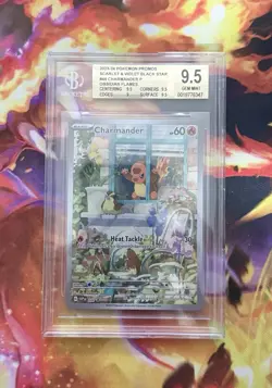 2023 Charmander 044 Black Star Promo Pokemon SV Obsidian Flames BGS 9.5 GEM MINT - Image 1