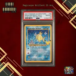 🇫🇷 MAGICARPE BRILLANT PSA 10 - 25 ANS CELEBRATIONS 66/64 FR Carte Pokemon 🇫🇷 - Image 1