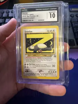 Pokemon 2002 Snorlax #49 Pokemon League Promo Black Star Promo GEM MINT CGC 10 - Image 1